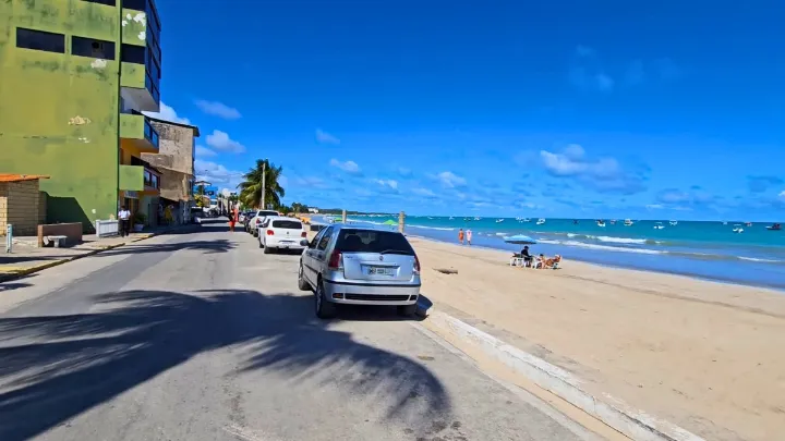 Mapa mostrando a distância Recife Maragogi pela rodovia